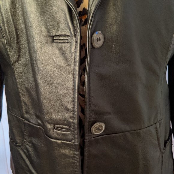 Kim Rogers Women's Genuine Leather Jacket Size M - Picture 2 of 8